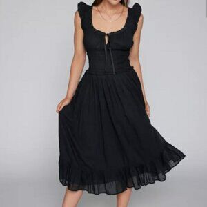 Kimchi Blue Olivia Flutter Sleeve Smocked Maxi Dress